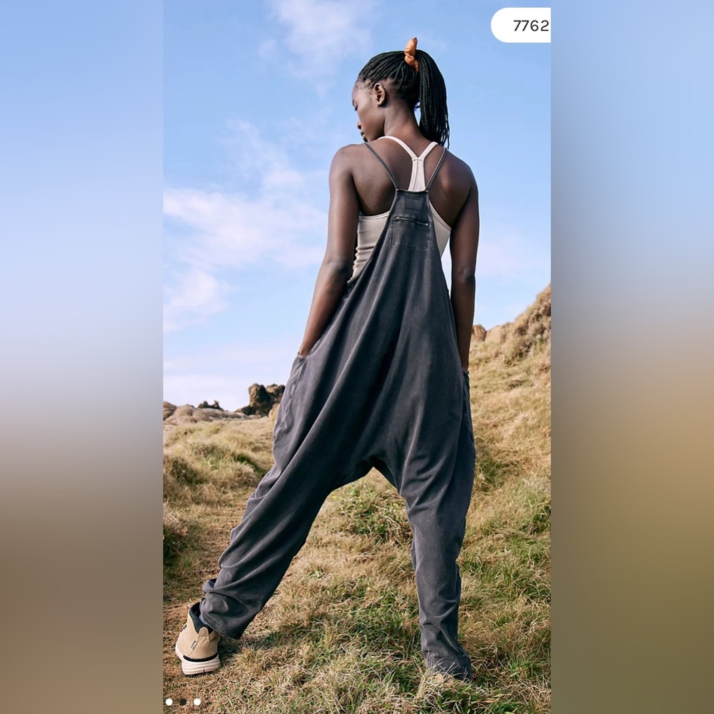 Relaxed Charcoal Harem Jumpsuit - Women Pants & Jumpsuits